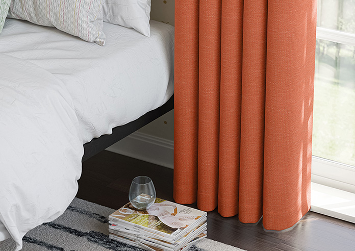 Carron, Tangerine - Made to Measure Curtains - Image 5